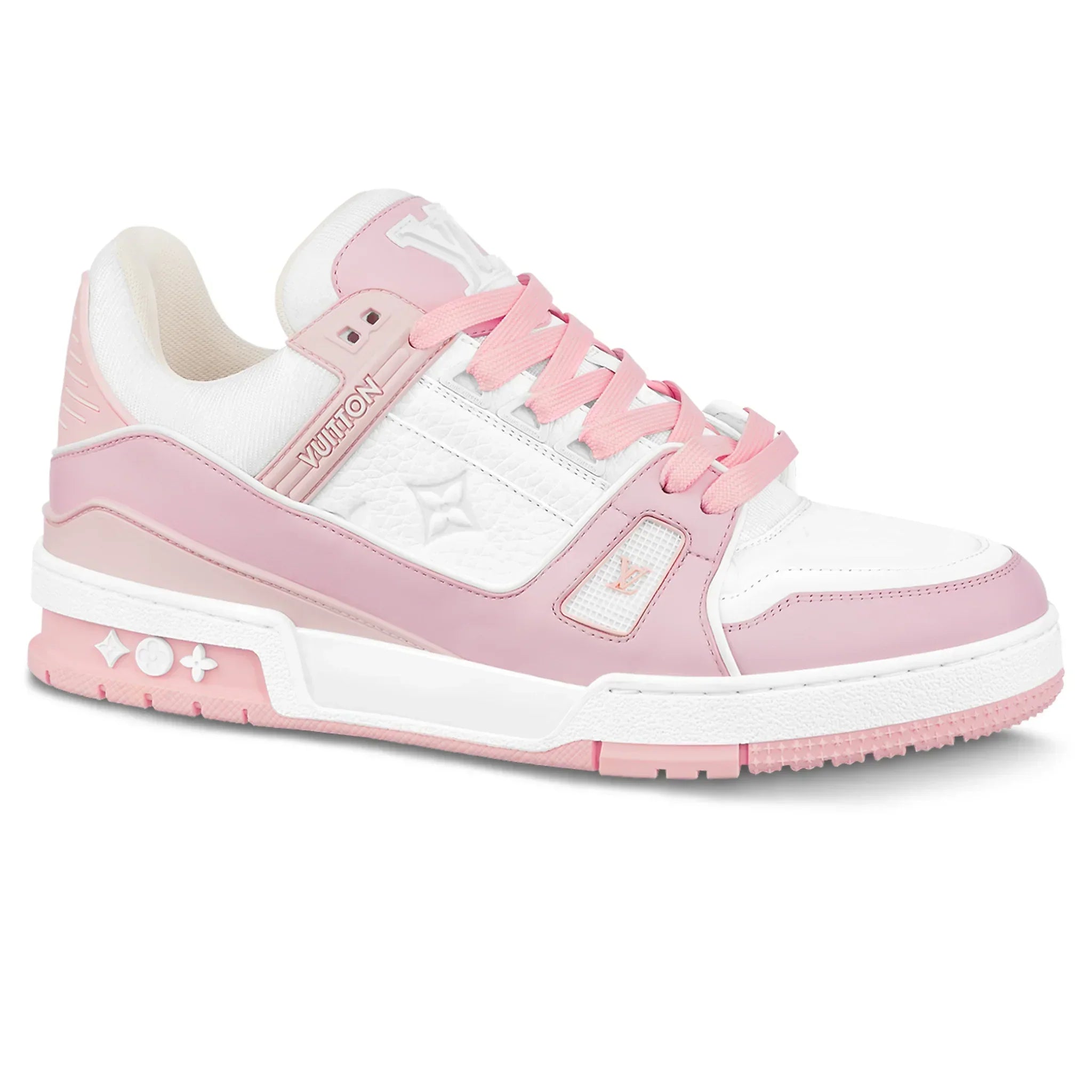 Louis Vuitton Trainer White Rose