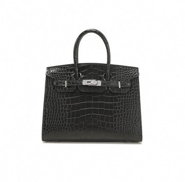 Hermes Birkin 25 Black Leather