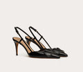 Valentino Black Lace Up Heels