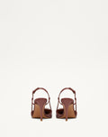 Valentino Brown Lace Up Heels