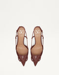 Valentino Brown Lace Up Heels